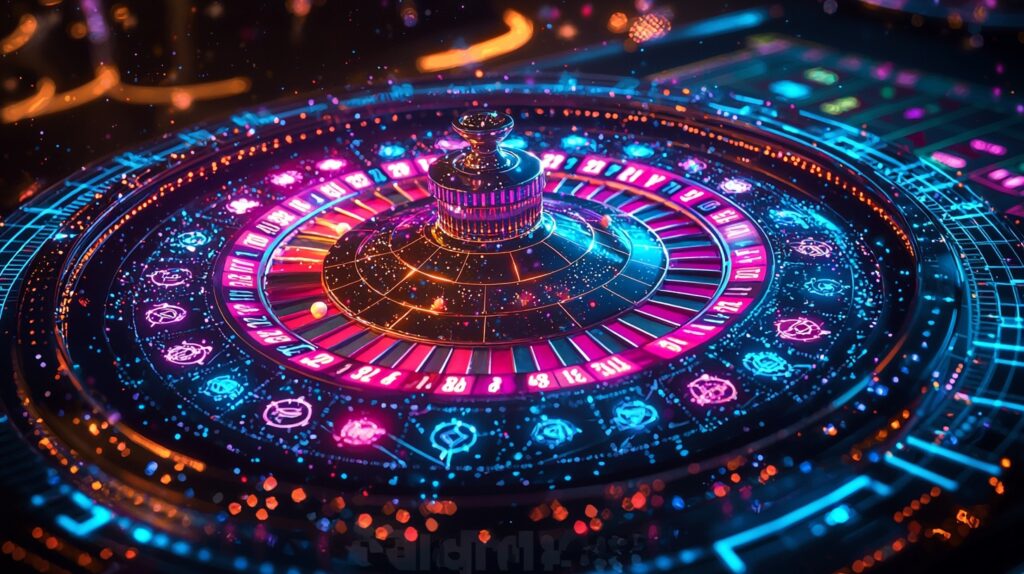 Globe playing roulette